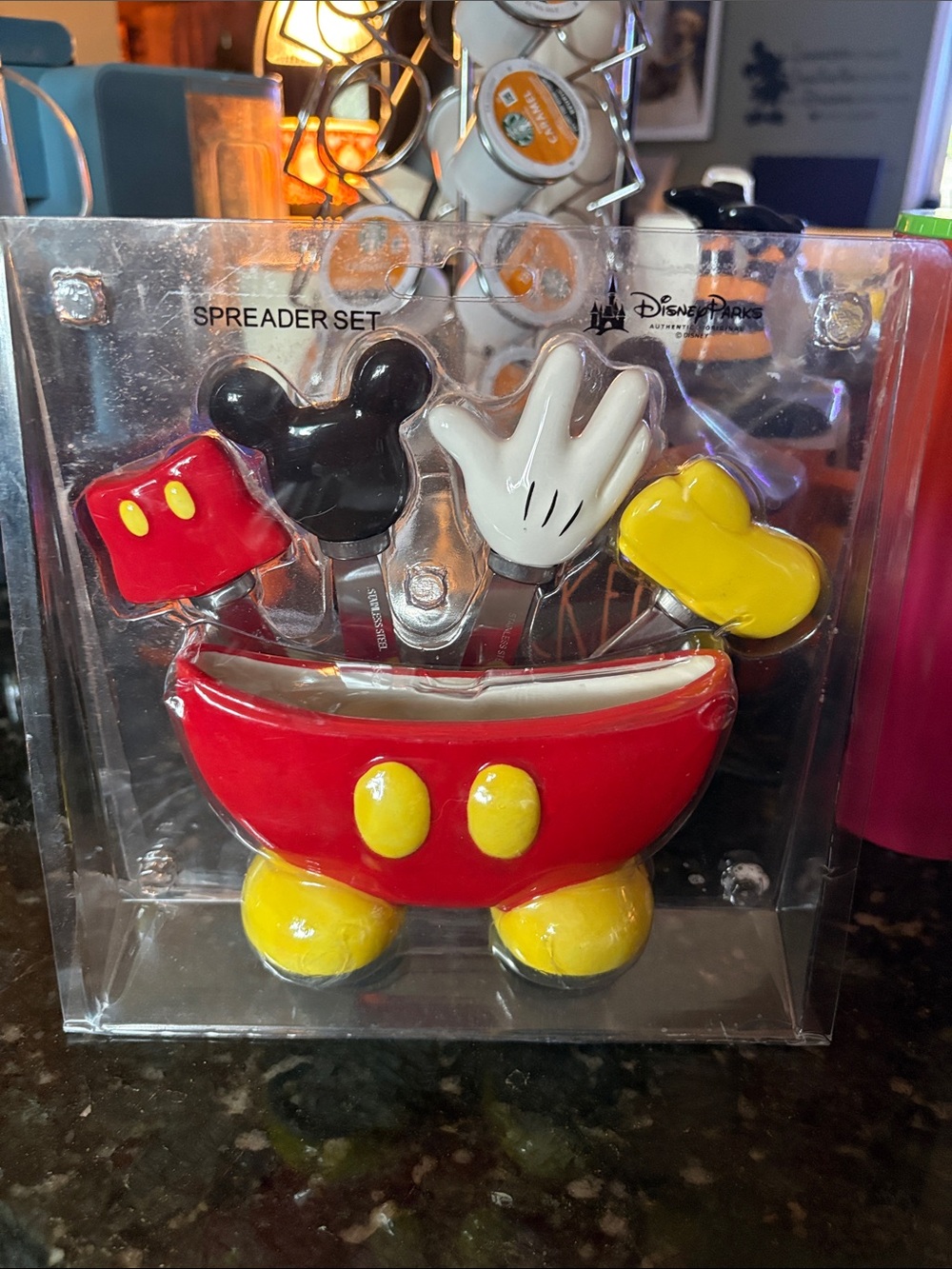 Disney Mickey Mouse Spreader Set - Red, Yellow, Black, White